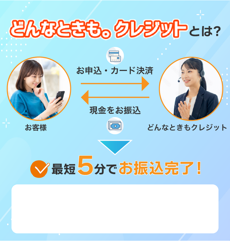 どんなときもクレジットとは？