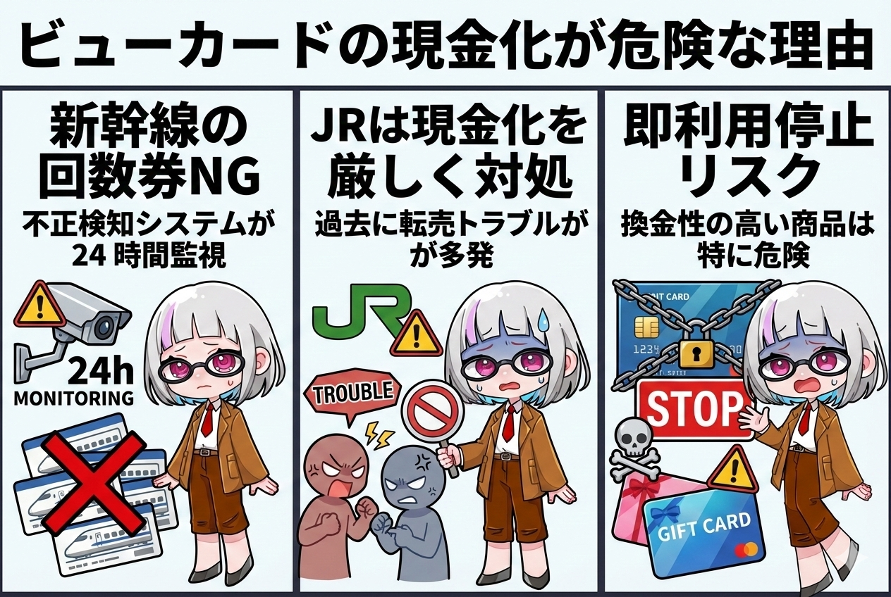 ビューカード現金化が危険な理由